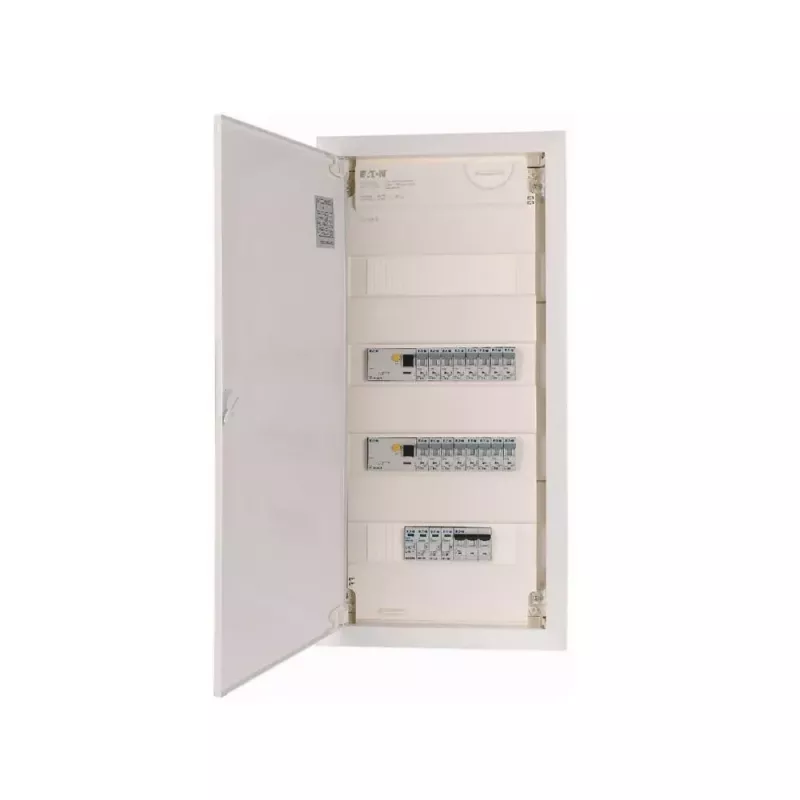 EATON KLV-PW-48-1PXL-1SPD-2PXF-16PLI 4 eilių iš anksto sujungtas skirstomasis skydas, 48 moduliai, IP30, baltas