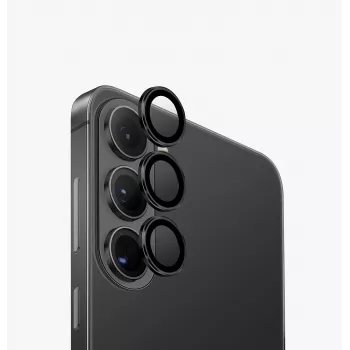 UNIQ Optix aliuminio kameros objektyvo apsauga, skirta Samsung Galaxy S26 / S26+ - sidabrinė