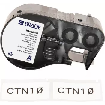 Brady B-427 savaiminio laminavimo vinilo etikečių kasetė, skirta BMP21-PLUS, BMP21-LAB, M210, M211 – 25,4 mm x 19,05 mm, balta/peršviečiama, nuolatiniai akriliniai klijai, terminis perkėlimas (M4-128-499)
