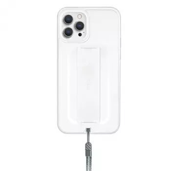 UNIQ Heldro Antimicrobial apsauginis dėklas, skirtas iPhone 12/12 Pro 6,1 colio, Natural Frost
