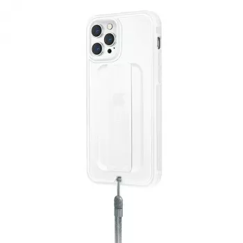 UNIQ Heldro Antimicrobial apsauginis dėklas, skirtas iPhone 12/12 Pro 6,1 colio, Natural Frost