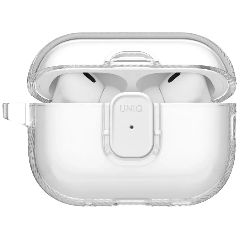 UNIQ Glase Pro Lock dėklas AirPods Pro 3, permatomas