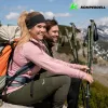 Komperdell Carbon Pro Zero teleskopinės trekingo lazdos, anglies pluošto vamzdis su titanalio apatine dalimi, Powerlock 3.0, Trek Pro 280 putų rankena, keičiami Vario ratukai