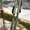 Komperdell Carbon EVO Zero teleskopinės trekingo lazdos, anglies pluošto vamzdis su titanalio apatine dalimi, Powerlock 3.0, Trek Foam 150 putų rankena, keičiami Vario ratukai
