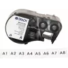 Brady M4C-375-422 savaiminio laminavimo vinilo etikečių kasetė BMP41/BMP51/BMP53/M511 spausdintuvams, balta, 25,4 mm x 6,4 m