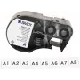 Brady M4C-375-422 savaiminio laminavimo vinilo etikečių kasetė BMP41/BMP51/BMP53/M511 spausdintuvams, balta, 25,4 mm x 6,4 m