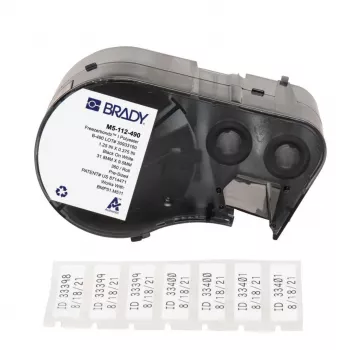 BRADY BMP51/BMP53/M511 FreezerBondz etiketės - 25,4 mm x 12,7 mm, baltos, 500 etikečių