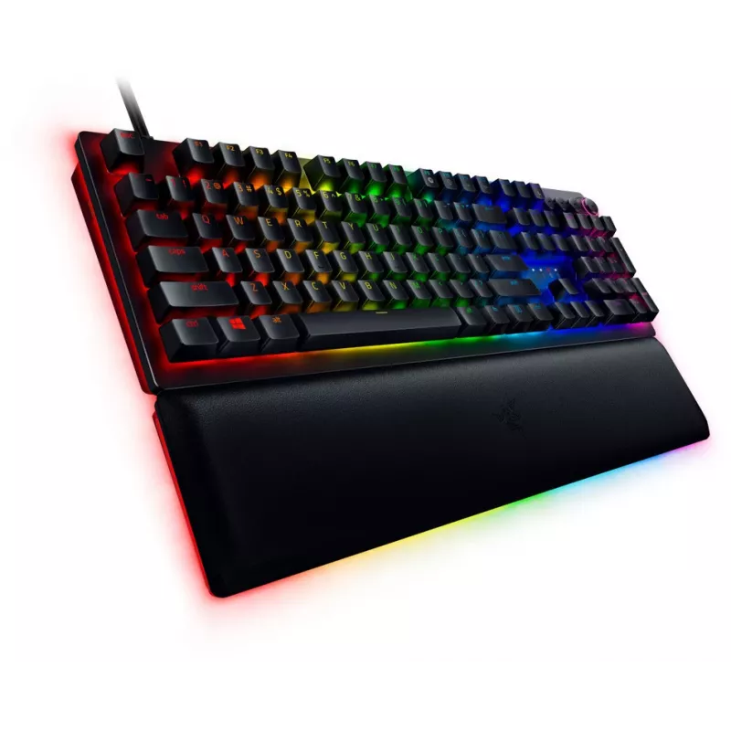 Laidinė žaidimų klaviatūra Razer Huntsman V2, Analog Optical jungikliai, JAV išdėstymas, RGB, juoda (RZ03-03610100-R3M1)