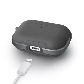 UNIQ Valencia antimikrobinis dangtelis AirPods Pro - ginklų pilkumo spalvos