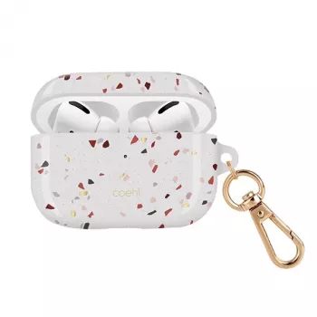 UNIQ Coehl Terrazzo dėklas, skirtas Apple AirPods Pro - natūraliai baltas