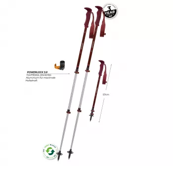 Komperdell Trailmaster Zero Compact laipynimo lazdos - Malbec