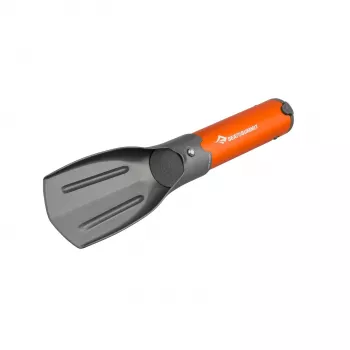 Sea to Summit Pocket Trowel Alloy - itin lengvas sulankstomas kastuvėlis stovyklavimui, anoduotas aliuminis, 220mm ištiestas, 153mm sulankstytas, 3.5oz, pilka/sidabrinė