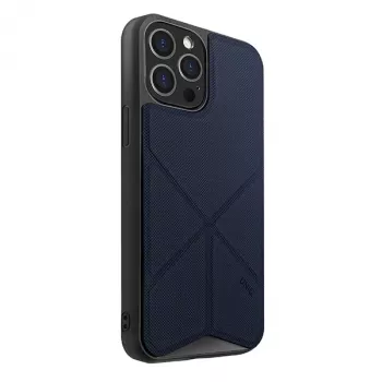 UNIQ Transforma Folio dėklas, skirtas iPhone 12 Pro Max – elektrinė mėlyna