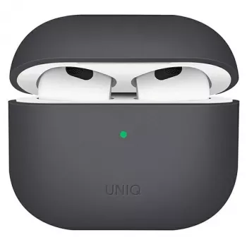 UNIQ Lino AirPods 3 kartos silikoninis dėklas Ash Grey