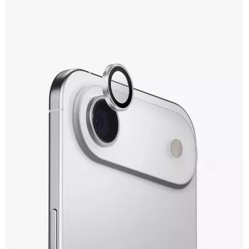 UNIQ Optix aliuminio kameros objektyvo apsauga, skirta iPhone 13 Pro / 13 Pro Max - sidabrinė su aplikatoriumi