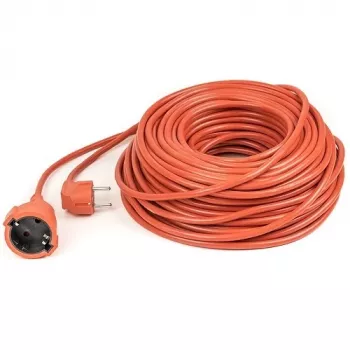 POWER PLANT, LLC 40 m sunkiasvoris ilgintuvas su 1 Schuko kištukiniu lizdu, 3x2,5 mm² guminis kabelis, IP44, 16A, 230V, juodas