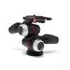 Manfrotto MHXPRO-3WX 3 krypčių galvutė su įtraukiamomis svirtimis, aliuminio, 8kg keliamoji galia, greito atleidimo plokštė 200PL-14, juoda