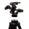 Manfrotto MHXPRO-3WX 3 krypčių galvutė su įtraukiamomis svirtimis, aliuminio, 8kg keliamoji galia, greito atleidimo plokštė 200PL-14, juoda