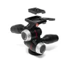 Manfrotto MHXPRO-3WX 3 krypčių galvutė su įtraukiamomis svirtimis, aliuminio, 8kg keliamoji galia, greito atleidimo plokštė 200PL-14, juoda