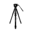 Manfrotto MKONEVA-500X hibridinė foto-video galvutė, 5 sekcijų aliuminio kojos, užveržimo fiksatoriai, greitoji kolona, nešiojimo krepšys