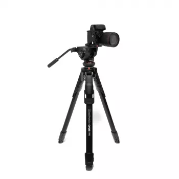 Manfrotto MKONEVA-500X hibridinė foto-video galvutė, 5 sekcijų aliuminio kojos, užveržimo fiksatoriai, greitoji kolona, nešiojimo krepšys