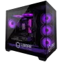 LORGAR ADVANCED A201 žaidimų kompiuteris - AMD Ryzen 5 7500F, GeForce RTX 5060 Ti 16GB, 32GB DDR5 6400MHz, 1TB NVMe SSD, 750W PSU, 240mm AIO, juodos spalvos