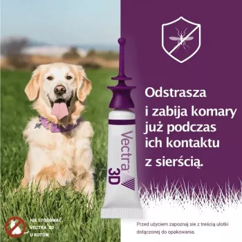 Ceva Vectra 3D tirpalas ant kailio šunims 10-25 kg, 3 pipetės