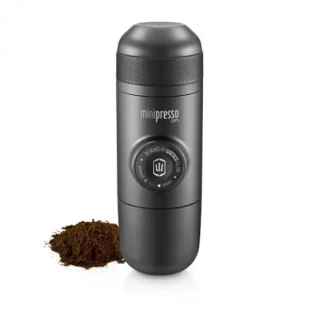 Wacaco Minipresso GR nešiojamas espreso aparatas - rankinis, 8 bar, maltai kavai, juodas