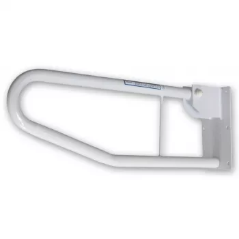 MOBILEX PLU058 Pakreipiamas vonios turėklas - metalas, baltas, 600 mm iškyša, 150 kg apkrova
