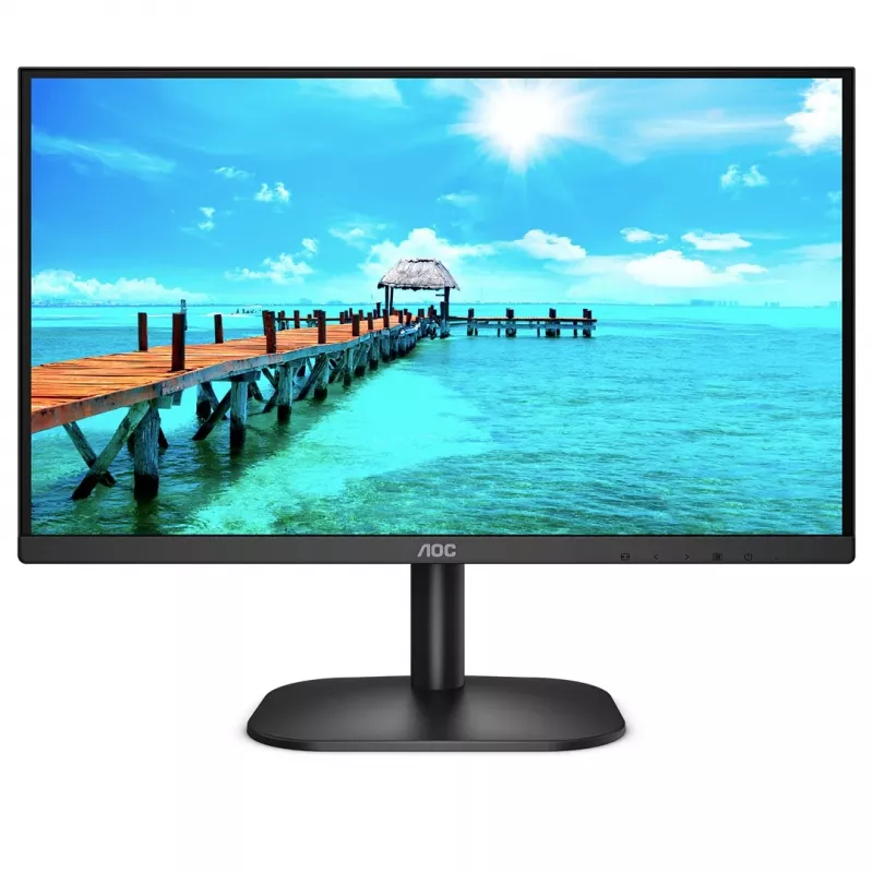 AOC B2 22B2H 21,5 colio Full HD VA monitorius su 75Hz, HDMI, VGA, VESA, juodas