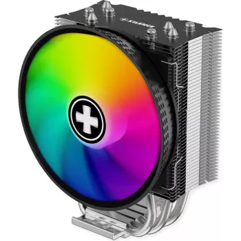 Xilence M404PRO.ARGB procesoriaus aušintuvas - 120 mm PWM ventiliatorius, 4 šilumos vamzdeliai, ARGB apšvietimas, Intel/AMD multisocket