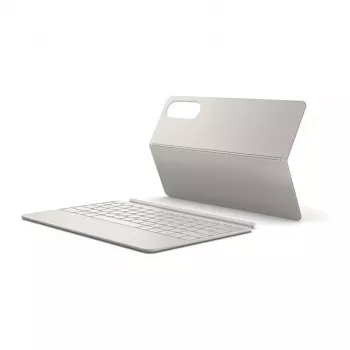 Lenovo Yoga Tab sidabrinis folio dėklas su stovu ir magnetiniu užraktu