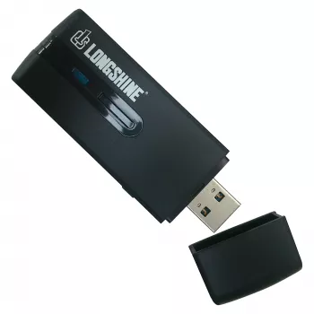 Longshine LCS-8133 belaidis adapteris, USB 3.0, 300Mbit/s, 2,4GHz, 802.11n, mini USB raktas, juodas