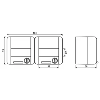 Jung SCHUKO dvigubas kištukinis lizdas 16A 250V Alpine White 8220NAWSL