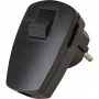 Kopp plastikinis apsauginis kištukas su jungikliu, juodas, 16 A, 250 V, 3 x 1,5 mm²