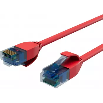 ShiverPeaks BASIC-S Slim Cat6 U/UTP Patch Laidas, 3,0 m, raudonas