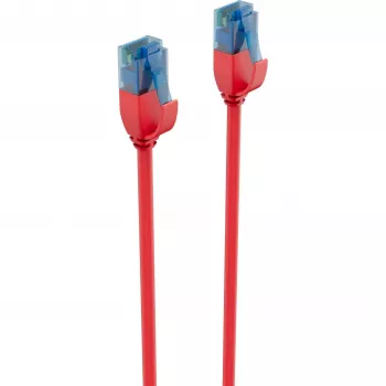 ShiverPeaks BASIC-S Slim Cat6 U/UTP Patch Laidas, 3,0 m, raudonas