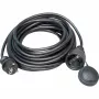 Guminis saugos ilgintuvas Kopp, Schuko kištukas/lizdas, 10 m, H05RR-F 3G1.5, IP44, juodas (147310042)