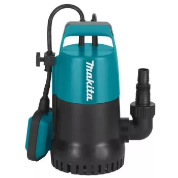 Makita PF0300 povandeninis siurblys 300W, 8400 l/h, 5m pakėlimo aukštis, plūdės jungiklis, 10m kabelis