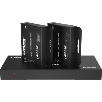 InLine® 1x2 Cat.6 HDMI vaizdo skirstytuvas/ilgintuvas 4K/30Hz rinkinys