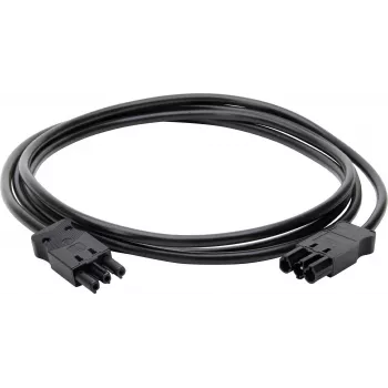 Kopp jungiamasis kabelis, suderinamas su GST kištukų sistema, M/M, 1,5 mm², 3 m, juodos spalvos