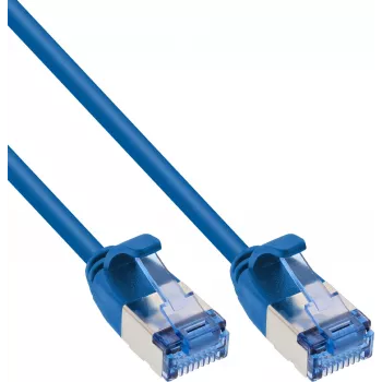 InLine® Slim Patch Cable U/FTP PiMf Cat.6A mėlynas 1,5 m
