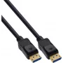 InLine® DisplayPort 2.1 laidas UHBR20 80 Gb/s, juodas, auksuoti kontaktai, 1 m
