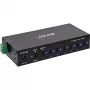 DELOCK InLine® USB 3.2 Gen.1 pramoninis USB šakotuvas, USB-C, 7 prievadai, su maitinimo šaltiniu
