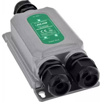 InLine® PoE+ Media Converter lauko sąlygoms IP67 IK10 1 Gb/s RJ45 SFP