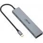 InLine USB-C Hub, 4x USB-C + Power Delivery 100 W, USB 3.2 Gen 2, pilka