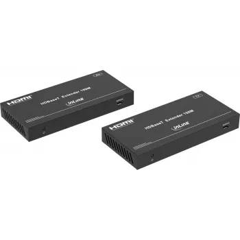 InLine® HDBaseT HDMI 4K60 siųstuvo–imtuvo rinkinys per Cat.6, 70m, PoC, IR ir RS232