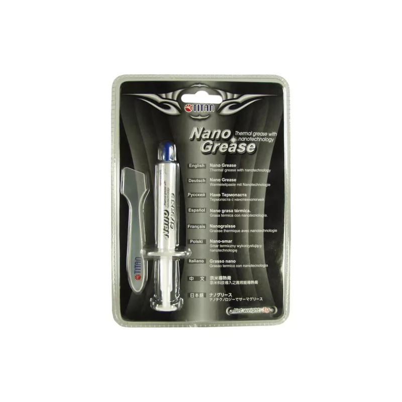 Titan Nano Grease termopasta 3g, 4,5 W/mK, nelaidi, švirkšto aplikatorius, TTG-G30030