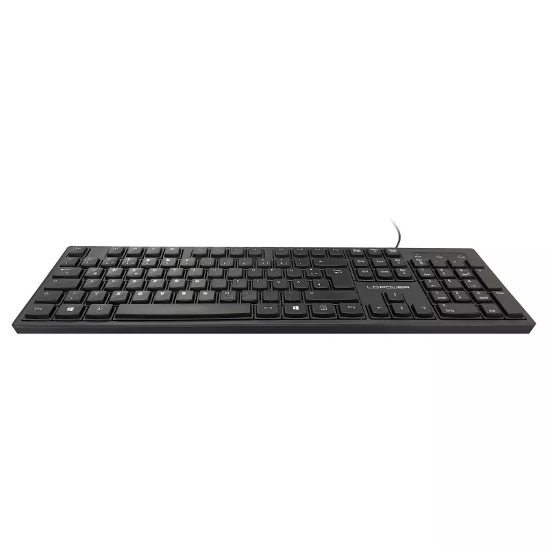 LC-Power LC-KEY-903DE biuro klaviatūra, USB, juoda, vokiškas išdėstymas