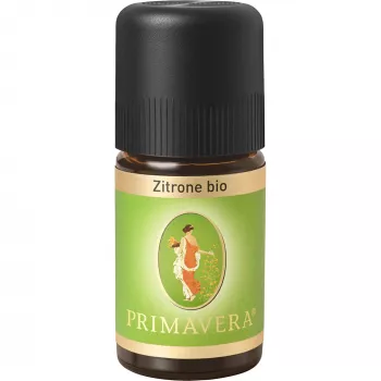 PRIMAVERA Organic Lemon eterinis aliejus 5 ml - 100% grynas natūralus aromaterapijai